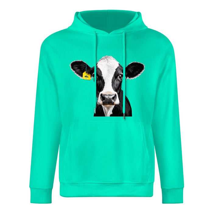 ETC Friesian Cow Mint Cotton Hoodie