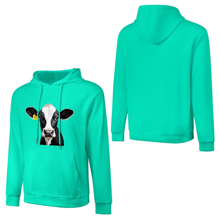 ETC Friesian Cow Mint Cotton Hoodie