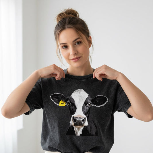 ETC Friesian Cow Vintage Wash Tee