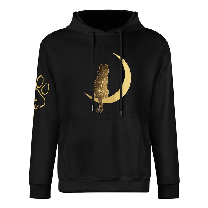 ETC Galaxy Cat Cotton Black Hoodie