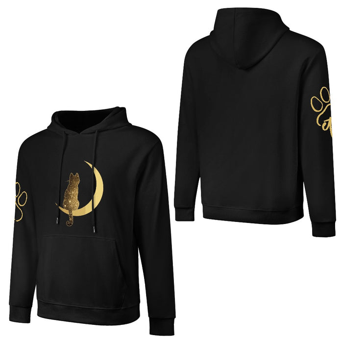 ETC Galaxy Cat Cotton Black Hoodie