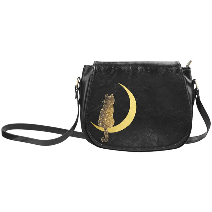 ETC Galaxy Cat PU Leather Saddle Bag
