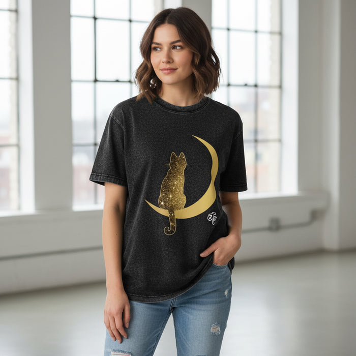 ETC Galaxy Cat Vintage WASH tee