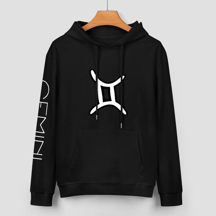 ETC GEMINI ZODIAC SIGN COTTON HOODIE