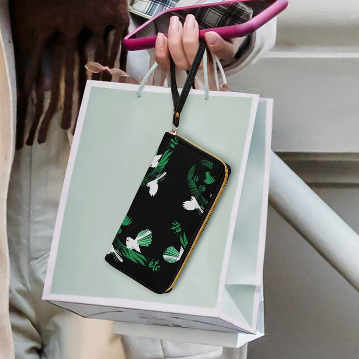 ETC Green Fantail Fern PU Leather Wallet