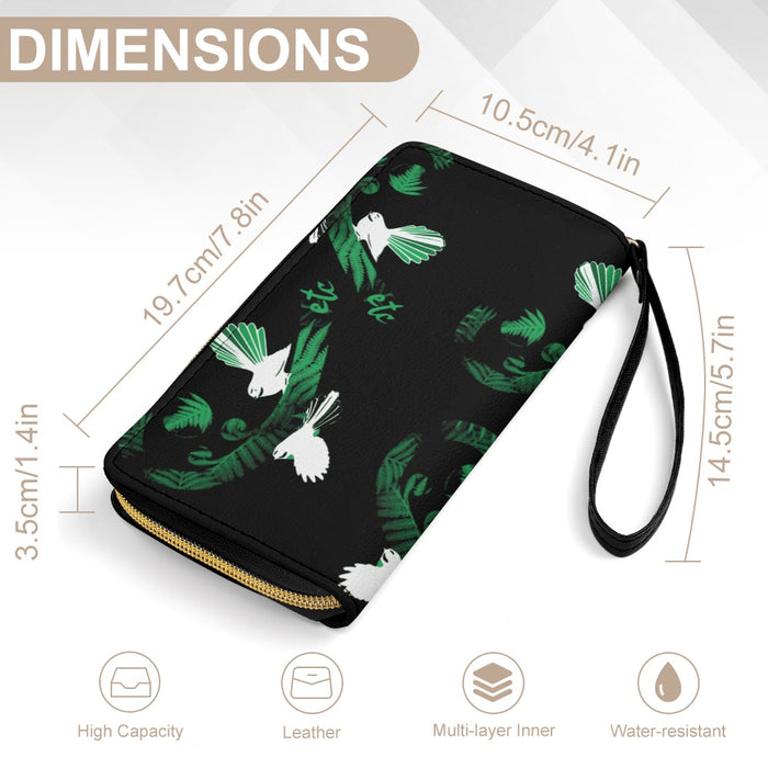 ETC Green Fantail Fern PU Leather Wallet
