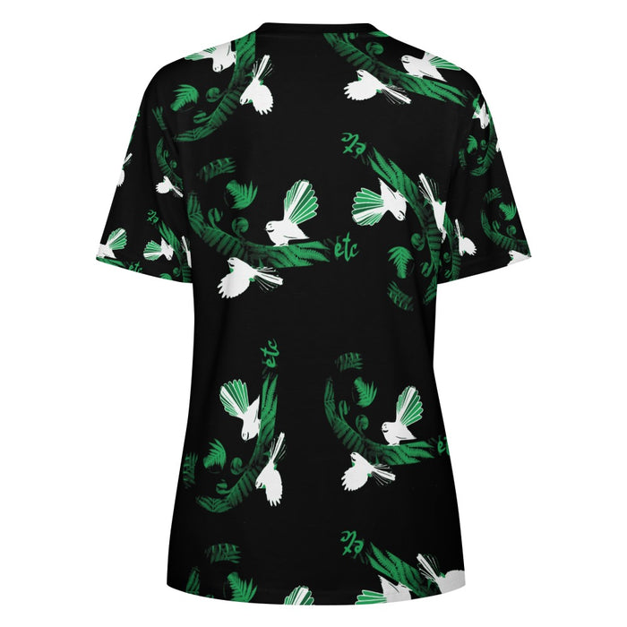 ETC Green Piwakawaka Cotton Tee