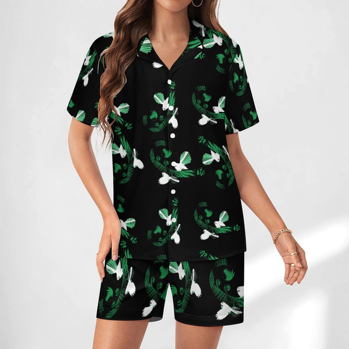 ETC Green Piwakawaka Koru Pajamas
