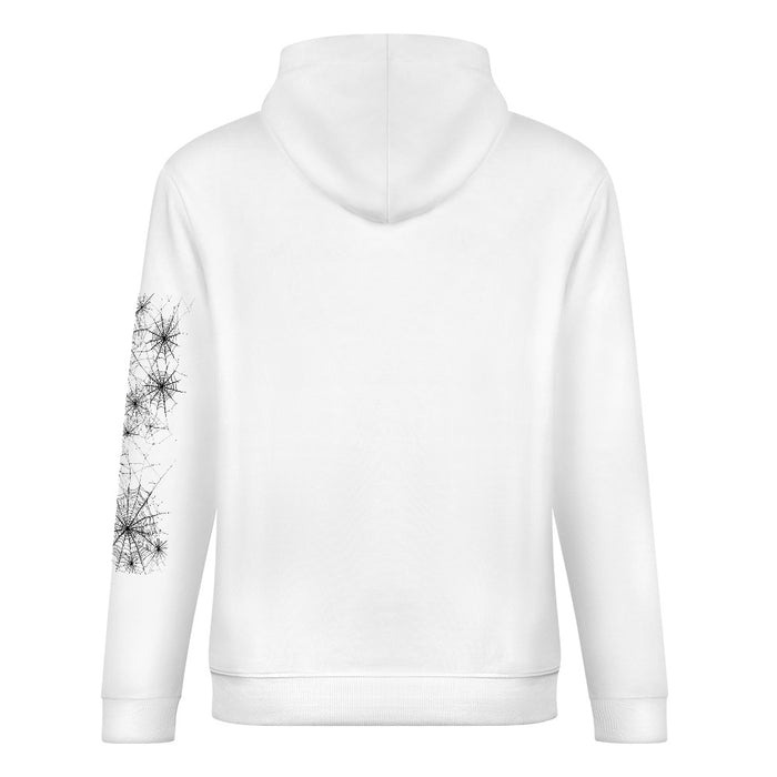 ETC Halloween Rose White Cotton Hoodie