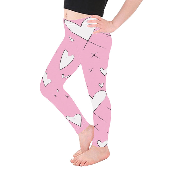 ETC Heart 'X' Leggings - Girls