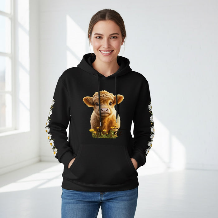 ETC Highland Cow Cotton Hoodie