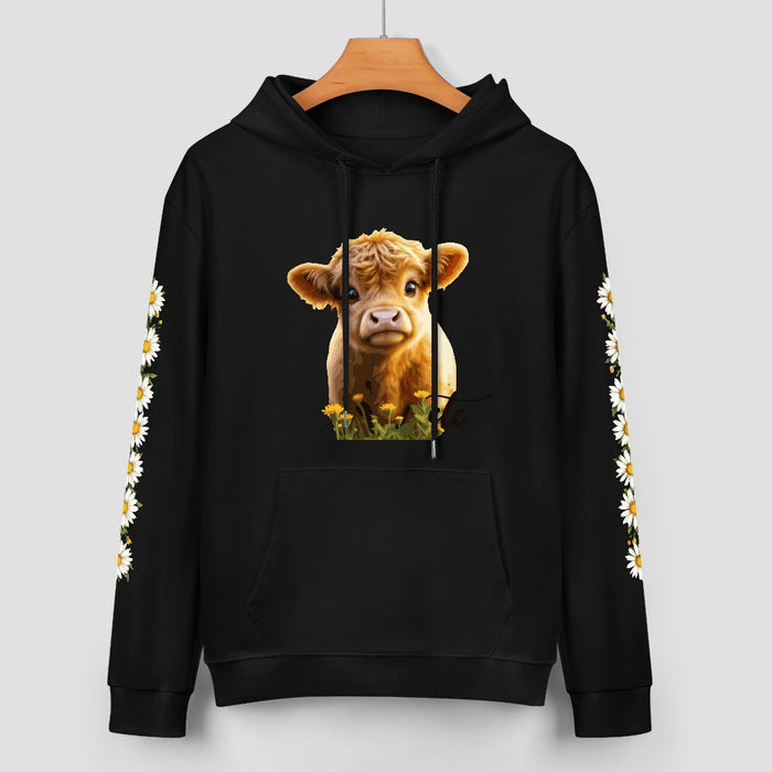 ETC Highland Cow Cotton Hoodie
