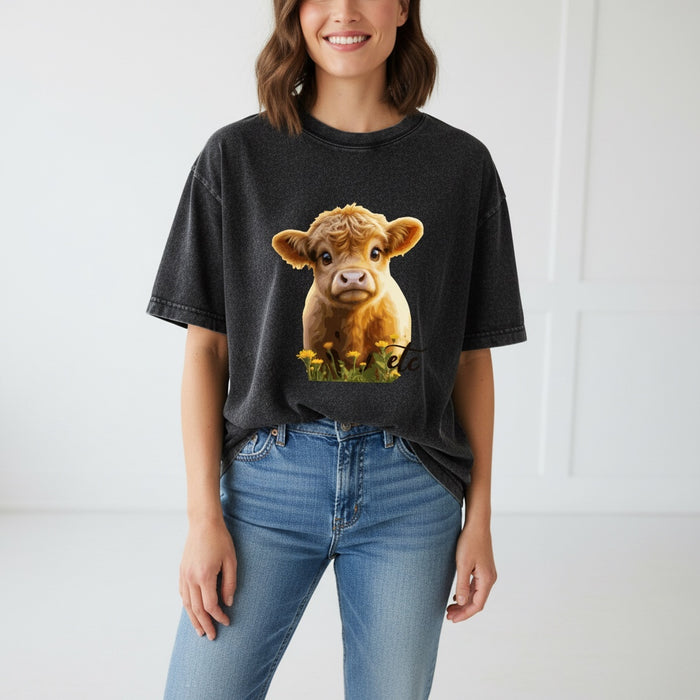 ETC Highland Cow Vintage Tee