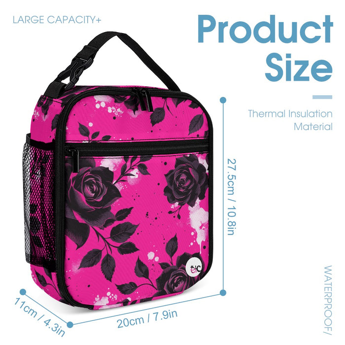 ETC Hot Pink Floral Noir Back Pack Set