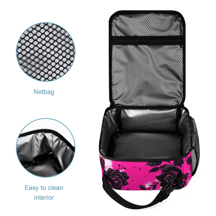 ETC Hot Pink Floral Noir Back Pack Set