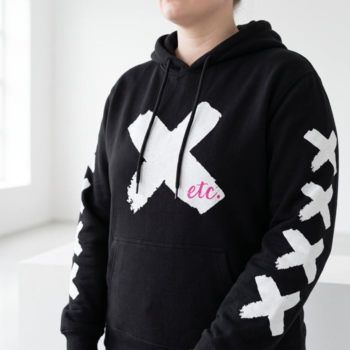ETC Hot X Hoodie Cotton Black