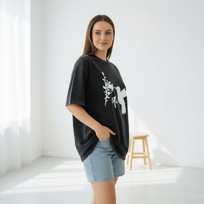 ETC Hummingbird Vintage Wash Tee