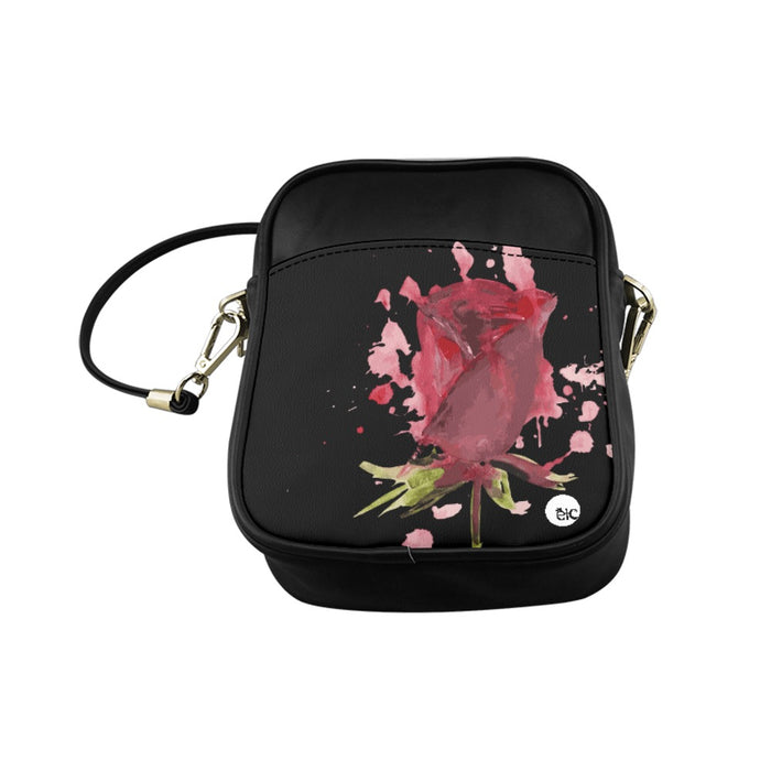 ETC Lesh Handpainted Rose Sling Bag