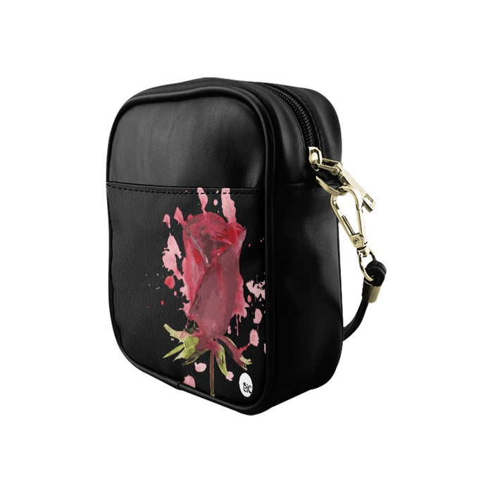 ETC Lesh Handpainted Rose Sling Bag