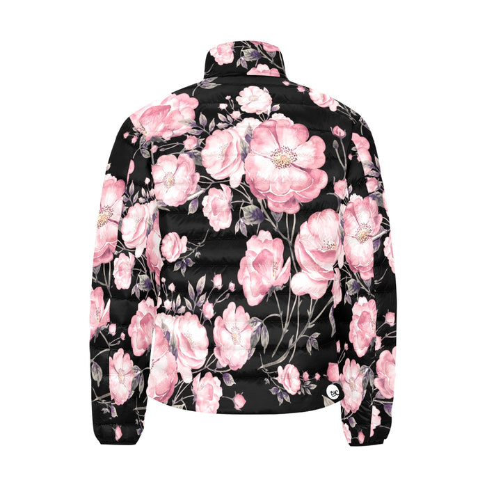 ETC LightWeight Peonies Puffer Bomber Jacket