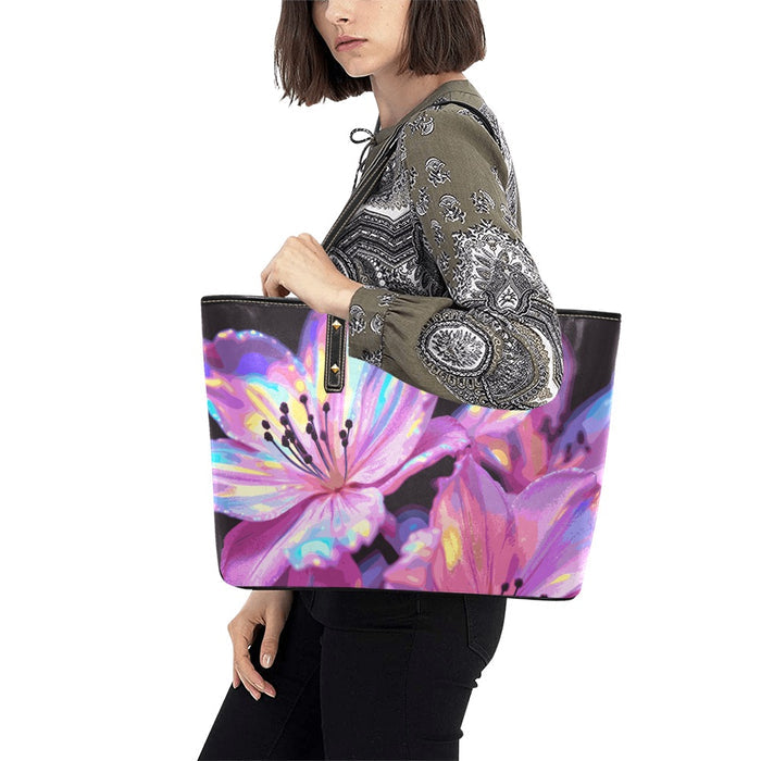 ETC Limited Edition Pearl Petal PU Leather Tote