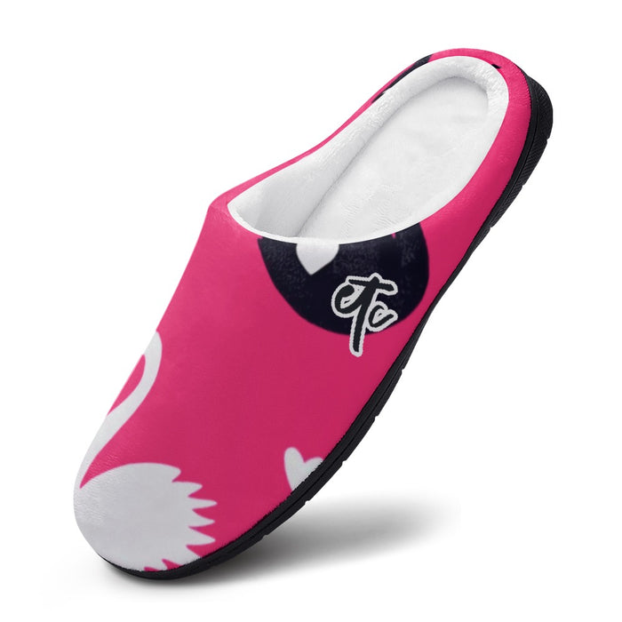 ETC Love Swan Cotton Slippers