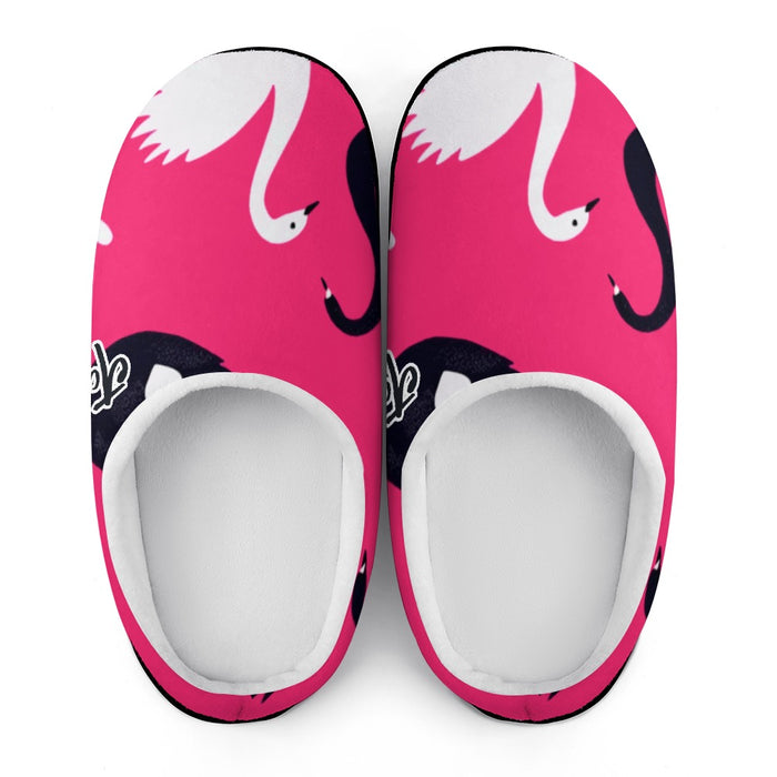 ETC Love Swan Cotton Slippers