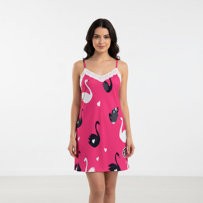ETC Love Swans Slip Dress