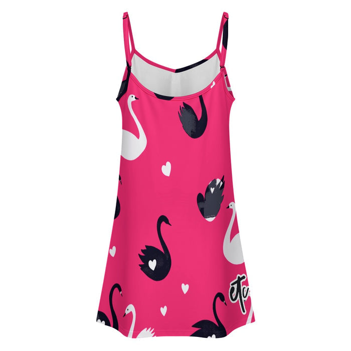 ETC Love Swans Slip Dress