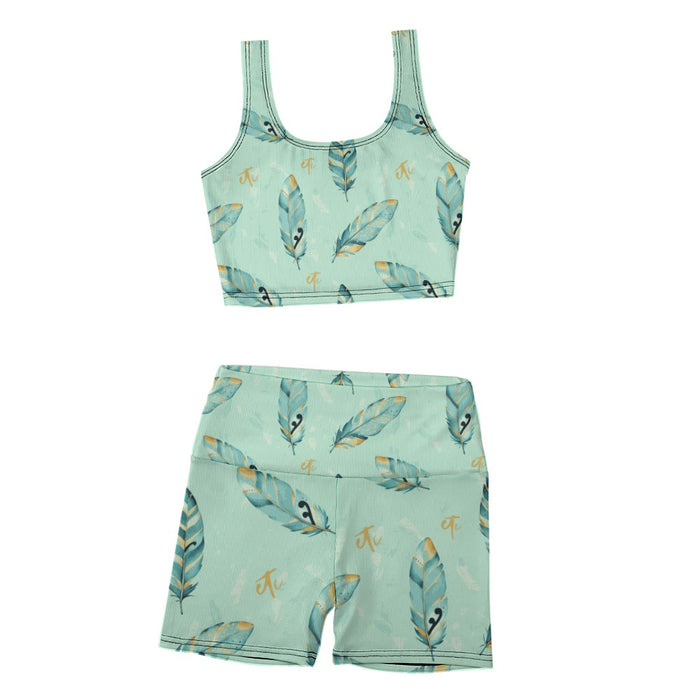 ETC Mint Feather Activewear Set