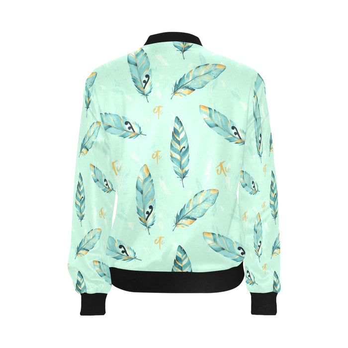 ETC Mint Feather Bomber Jacket