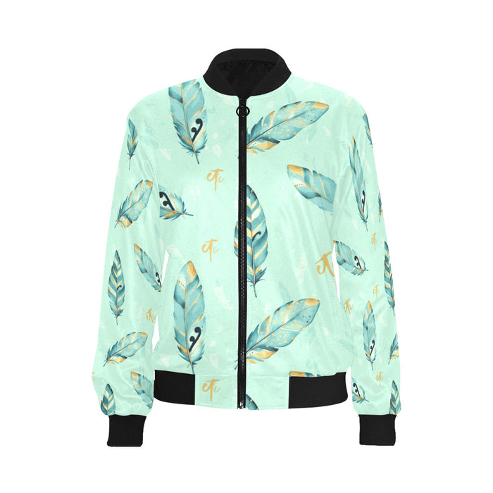 ETC Mint Feather Bomber Jacket