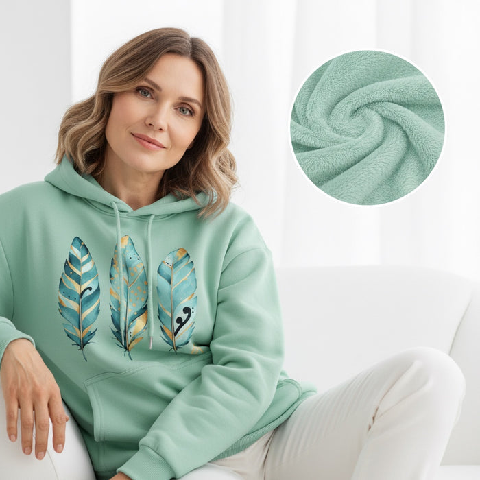 ETC Mint Feather Minx Fleece Hoodie