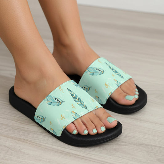 ETC Mint Feather Slides