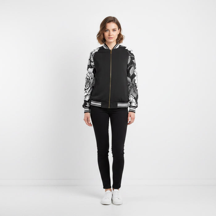 ETC Mono Floral Bomber Jacket