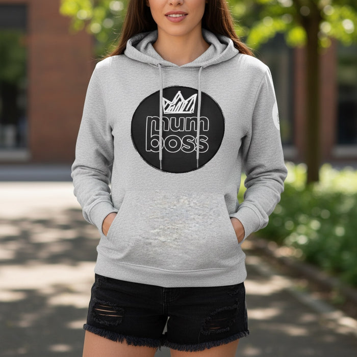 ETC Mum Boss Grey Cotton Hoodie
