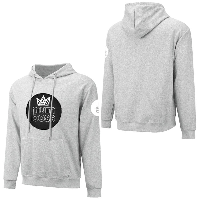 ETC Mum Boss Grey Cotton Hoodie