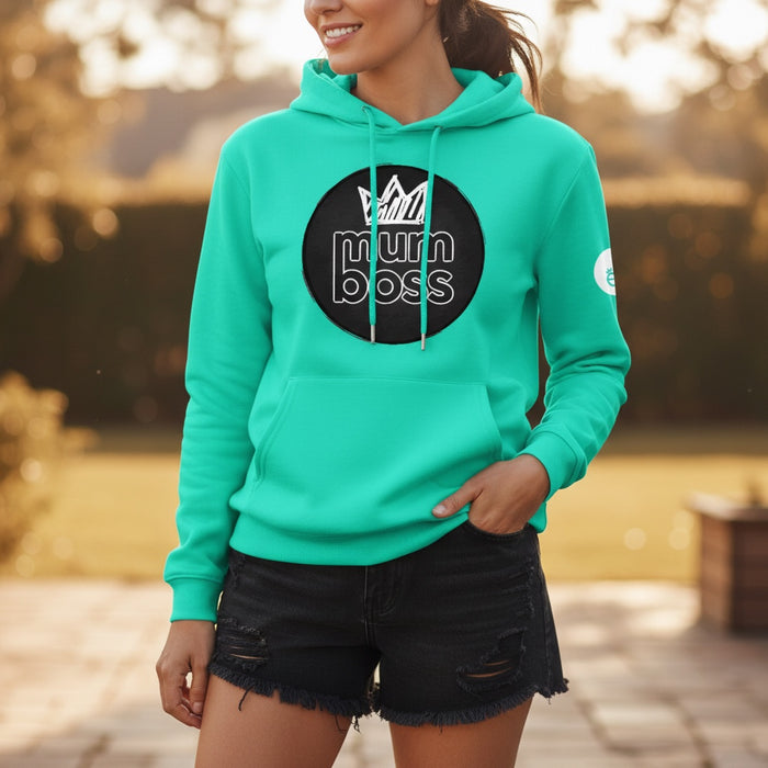 ETC Mum Boss Mint Cotton Hoodie