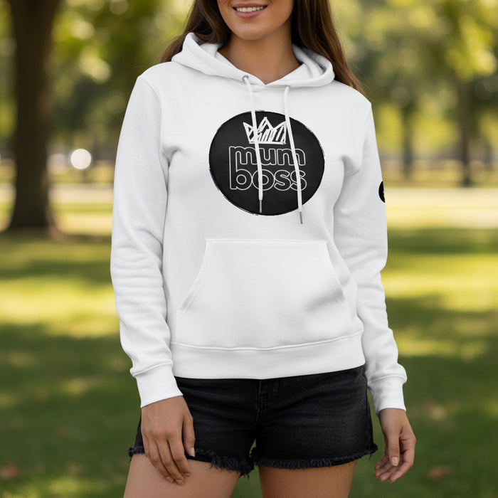 ETC Mum Boss White Cotton Hoodie