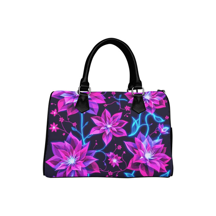 ETC Neon Floral Barrel Handbag