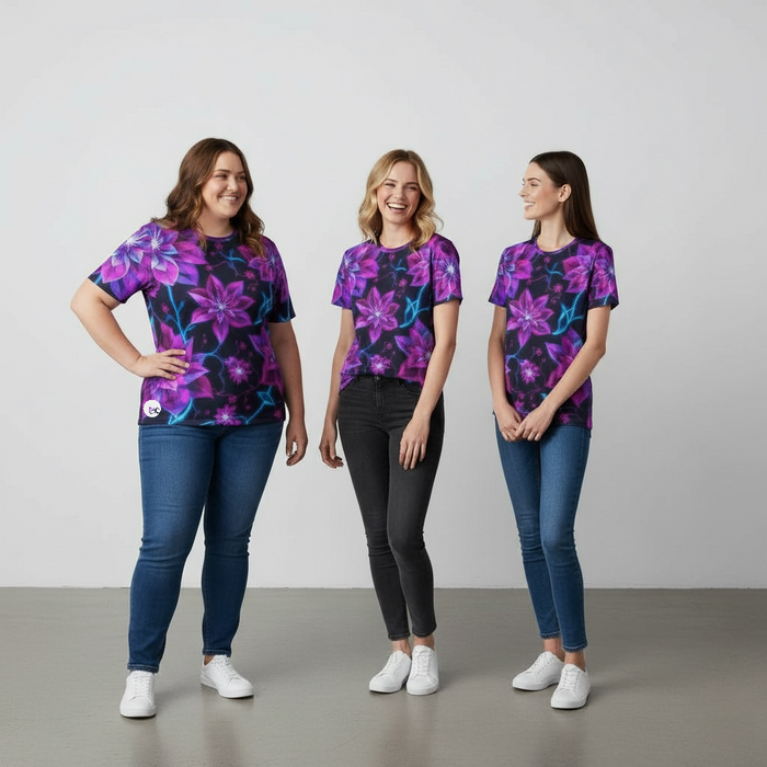 ETC Neon Floral Cotton Tee