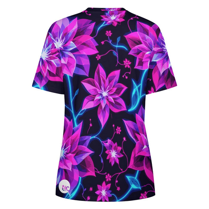 ETC Neon Floral Cotton Tee