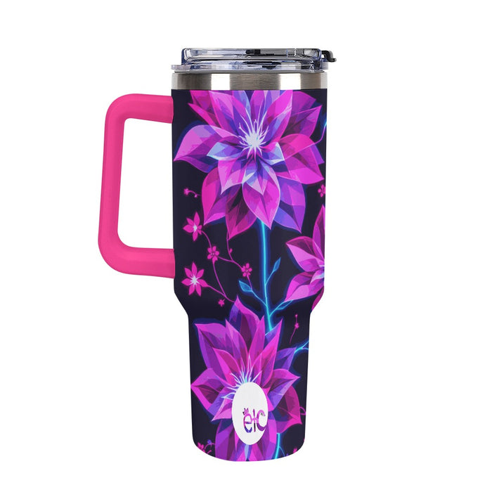 ETC Neon Floral Travel Mug