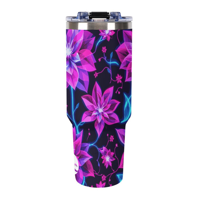 ETC Neon Floral Travel Mug