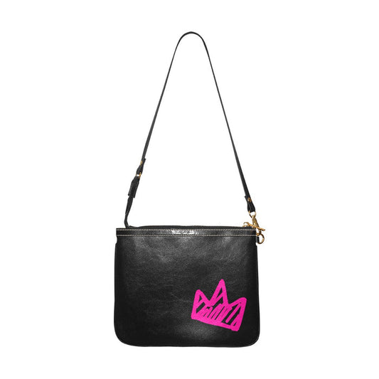ETC Old School Pink Crown Shoulder Bag