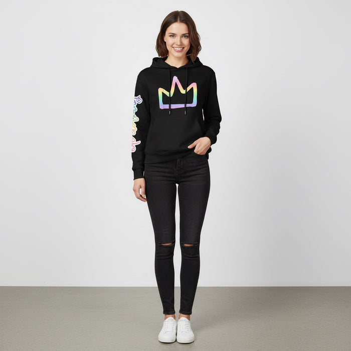 ETC Ombre Rainbow Crown Hoodie