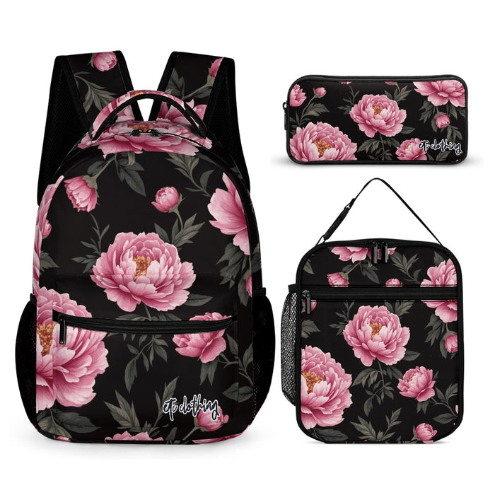 ETC Peonie Floral Backpack set