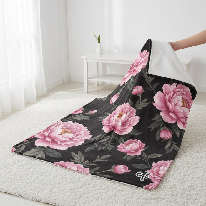 ETC Peonies Floral Blanket ( Multi Sizes )