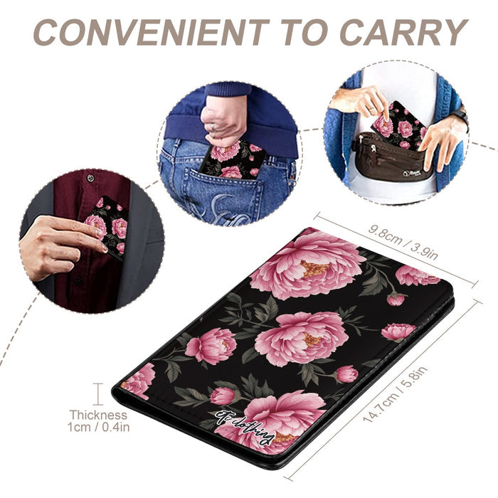 ETC Peonies Floral Passport protector