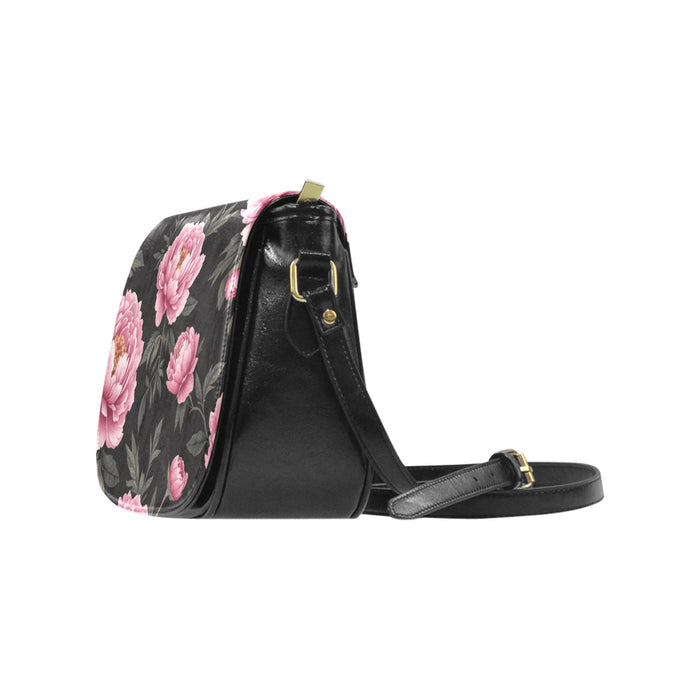 ETC Peonies Floral Saddle Bag (Small)